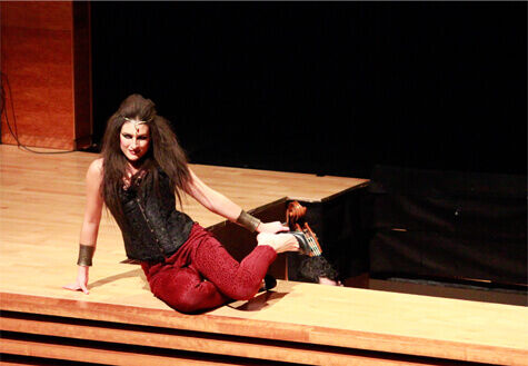 On stage